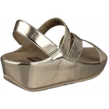 FITFLOP CRYSTALL Z STRAP SANDAL  ROSE GOLD