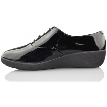 FITFLOP F-POP OXFORD ZAPATO MUJER COMODO  NEGRO