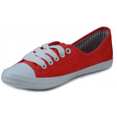 MUSTANG CANVAS ZAPATILLA LONA CHICA  ROJO