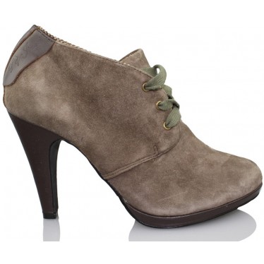 PEPE JEANS BROWN HI HEEL  MARRON