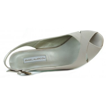 ANGEL ALARCON ZAPATO DE FIESTA MUJER  BEIGE