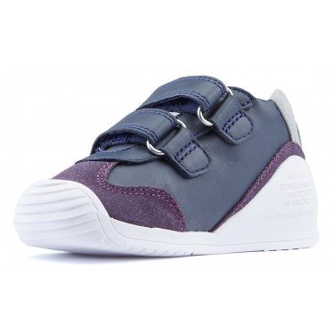 BOTINES BIOMECANICS UNISEX BEBE LANDER  MARINO_LILA