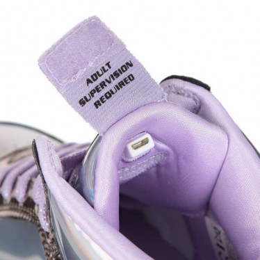 Tênis SKECHERS CINZENTO E ROXO  GRIS