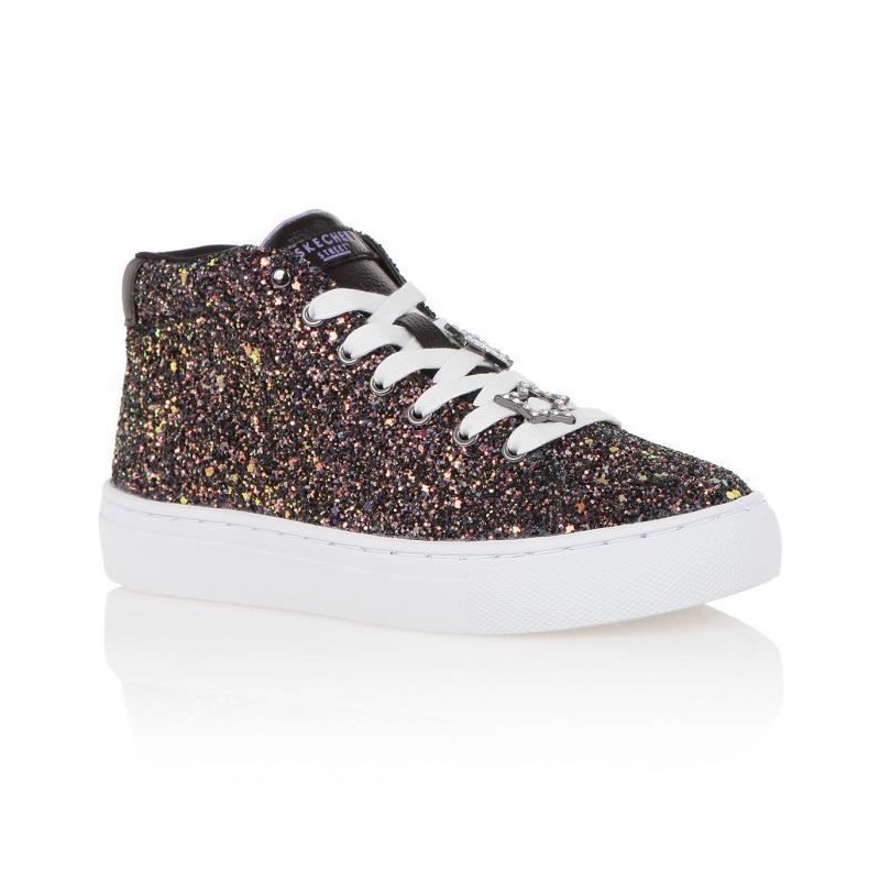 Tênis SKECHERS PRETO E BRANCO  NEGRO