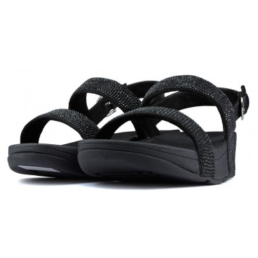 SANDÁLIAS FITFLOP LOTTIE SHIMMERCRYSTAL BLACK