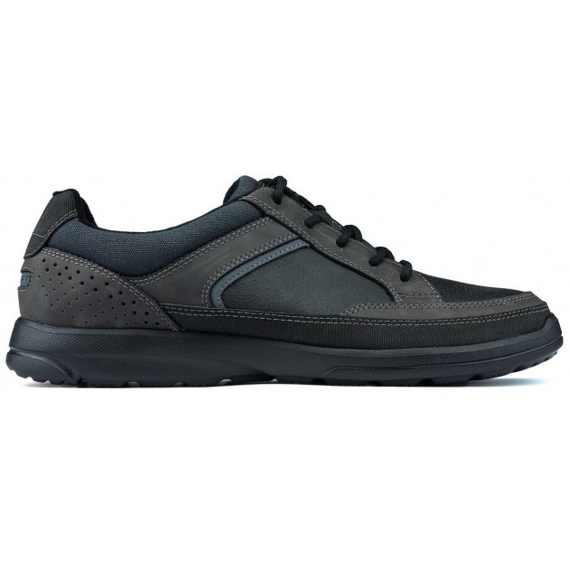 Rockport Welker Casual Laceup Sapatos NEGRO Rockport Welker Casual Laceup Sapatos NEGRO