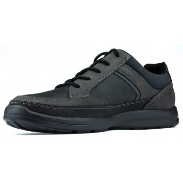 Rockport Welker Casual Laceup Sapatos NEGRO