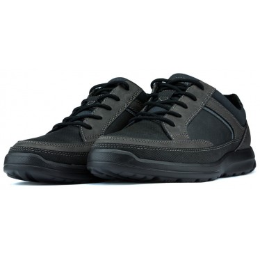 Rockport Welker Casual Laceup Sapatos NEGRO