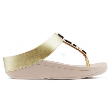 Sandálias FITFLOP FINO SHELLSTONE GOLD