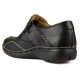 CLARKS A LOOP LEATHER LEATHER BLACK