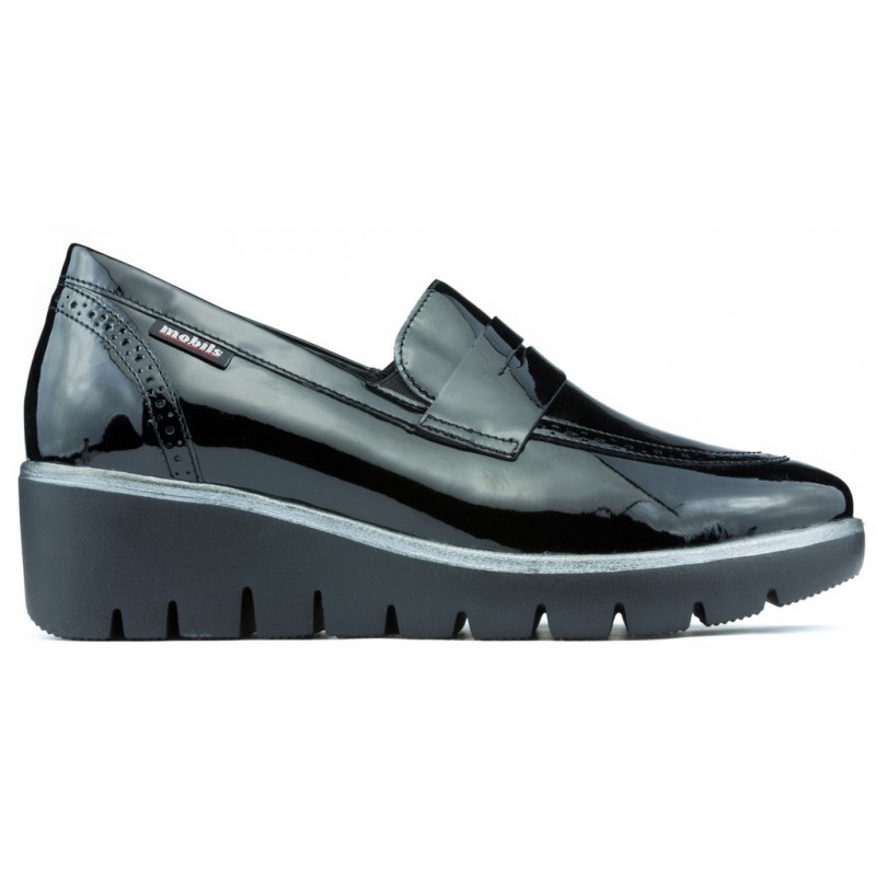 Mocassins Mephisto Mobils Salika Vernicalf BLACK