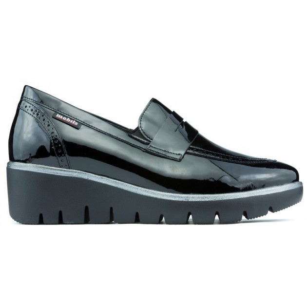 Mocassins Mephisto Mobils Salika Vernicalf BLACK Mocassins Mephisto Mobils Salika Vernicalf BLACK