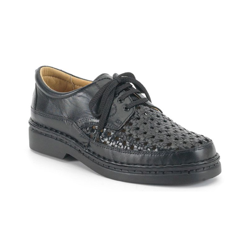SAPATOS CALZAMEDI COM VELCRO COMODO MÃO SEM EMENDA H NEGRO
