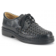 SAPATOS CALZAMEDI COM VELCRO COMODO MÃO SEM EMENDA H NEGRO