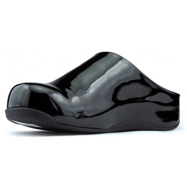 SAPATOS FITFLOP SHUV PATENT CHAROL NEGRO