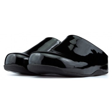 SAPATOS FITFLOP SHUV PATENT CHAROL NEGRO