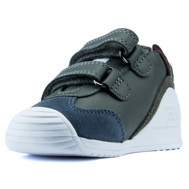 BIOMECANICS ZAPATO BEBE CASUAL DV ANTRACITA_VERDE