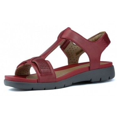CLARKS SANDALS NÃO ESTRUTURAU UM HAYWOOD RED LEATHER