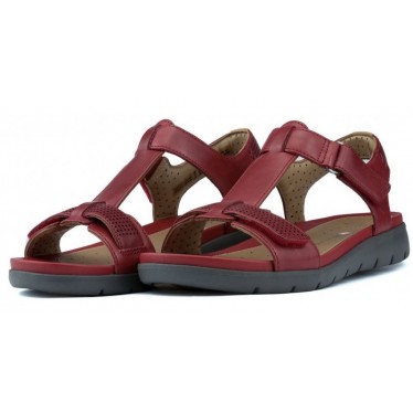 CLARKS SANDALS NÃO ESTRUTURAU UM HAYWOOD RED LEATHER