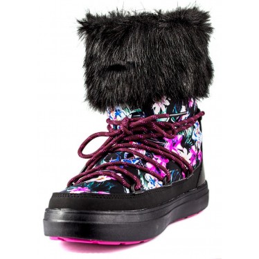 CROCS LODGEPOINT LACE BOOT W BLACK MULTICOLOR