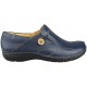 CLARKS A LOOP LEATHER LEATHER BLUE