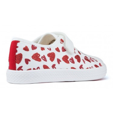 Sapatos GEOX JR CIAK WHITE_RED