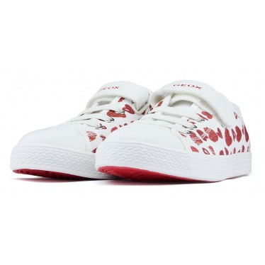 Sapatos GEOX JR CIAK WHITE_RED