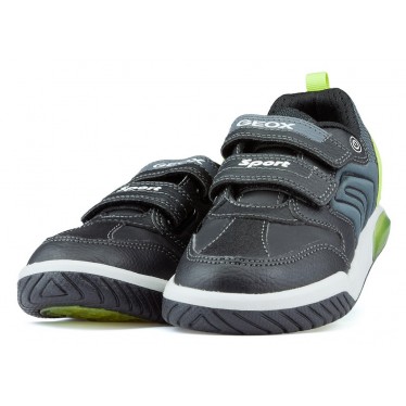 Sapatos de luzes GEOX INEK BD BLACK_LIME