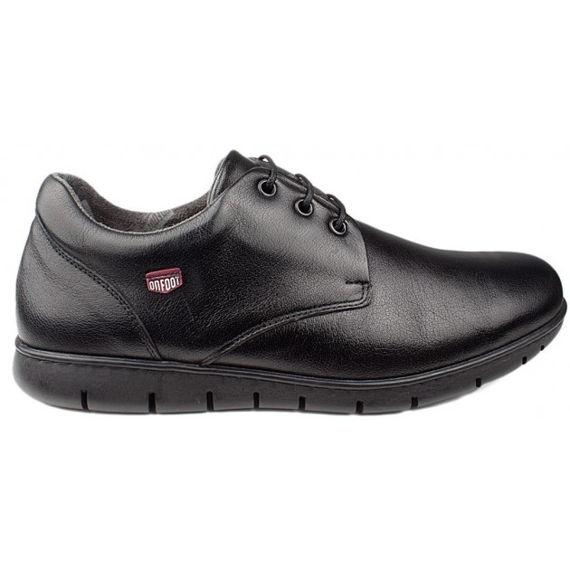 SAPATOS ONFOOT BLUCHER PALA LISA BUFFALO NEGRO