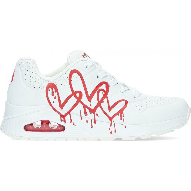 TÊNIS SKECHERS DRIPPING LOVE 177980 WHITE TÊNIS SKECHERS DRIPPING LOVE 177980 WHITE