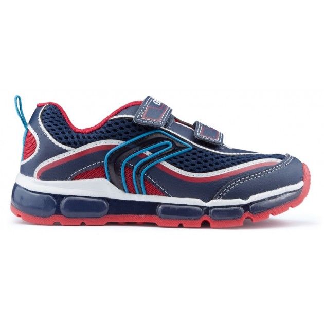 GEOX ANDROID ilumina sapatos de criança NAVY_RED GEOX ANDROID ilumina sapatos de criança NAVY_RED