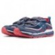 GEOX ANDROID ilumina sapatos de criança NAVY_RED