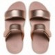 SANDÁLIA FITFLOP FV6 LULU SLIDES DE COURO AJUSTÁVEIS ROSE_GOLD