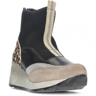 BOTIN CETTI C-1334 CAMURÇA-TRICÔ ANIMAL PRINT BLACK