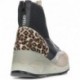 BOTIN CETTI C-1334 CAMURÇA-TRICÔ ANIMAL PRINT BLACK