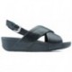 SANDÁLIAS FITFLOP LULU CROSS BACK STRAP K03 BLACK