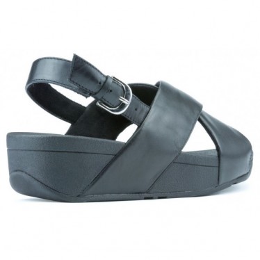 SANDÁLIAS FITFLOP LULU CROSS BACK STRAP K03 BLACK