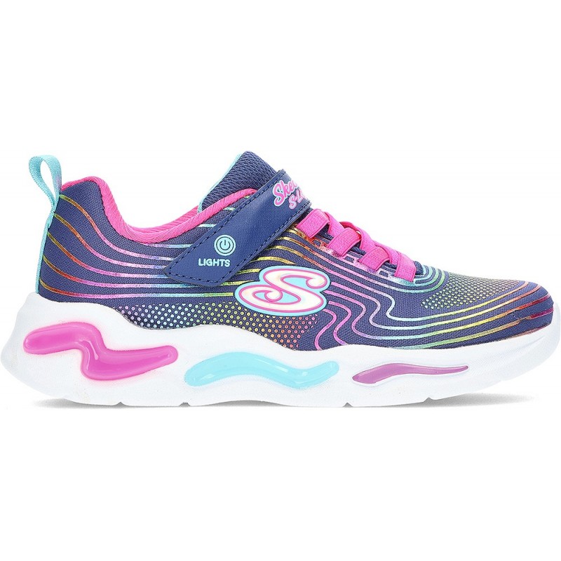 SKECHERS ESPORTIVAS VIGAS ONDULADAS 302338L NAVY_RAINBOW
