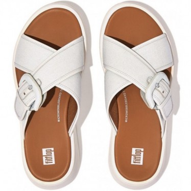 SANDÁLIA FITFLOP MODE BUCK LONA FLATF FY8 SEAFOAM_BLUE