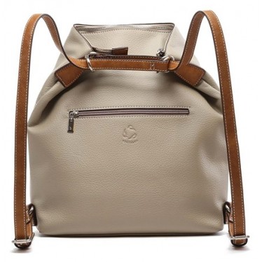 BOLSA MOCHILA RECICLADA ABBACINO 80577 TAUPE