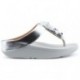 FITFLOP SEQUIN TOE THONGS Sandálias SILVER