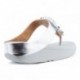 FITFLOP SEQUIN TOE THONGS Sandálias SILVER