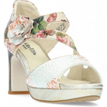 SAPATOS DE SALTO LAURA VITA HICAO0523 FLORAL_BEIGE