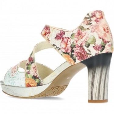 SAPATOS DE SALTO LAURA VITA HICAO0523 FLORAL_BEIGE