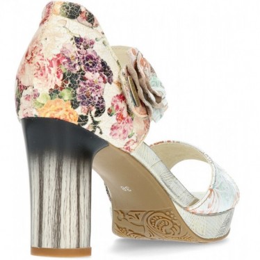 SAPATOS DE SALTO LAURA VITA HICAO0523 FLORAL_BEIGE