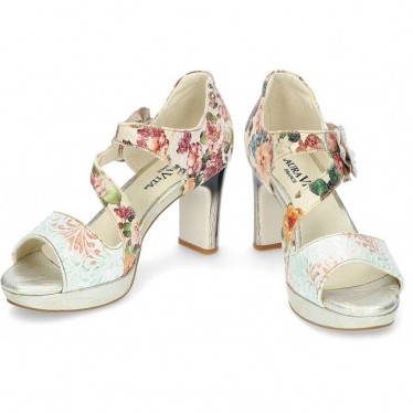 SAPATOS DE SALTO LAURA VITA HICAO0523 FLORAL_BEIGE