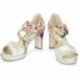 SAPATOS DE SALTO LAURA VITA HICAO0523 FLORAL_BEIGE