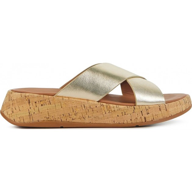 SANDÁLIA FITFLOP F-MODE METAL LTH FT8 PLATINO SANDÁLIA FITFLOP F-MODE METAL LTH FT8 PLATINO