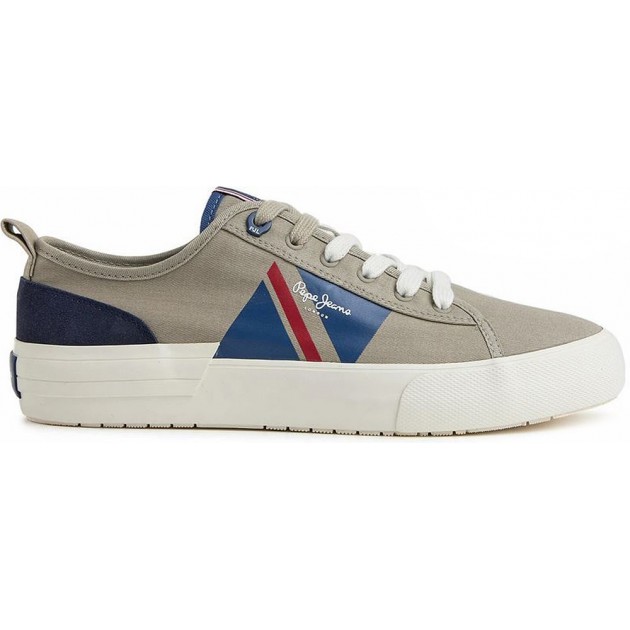 TÊNIS PEPE JEANS ALLEN FLAG PMS30903 STONE TÊNIS PEPE JEANS ALLEN FLAG PMS30903 STONE