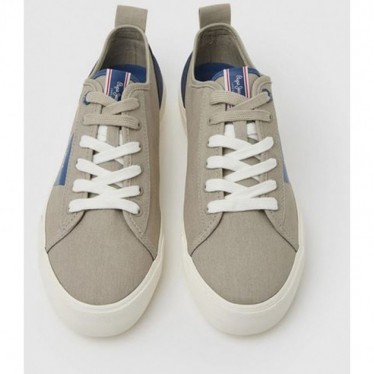 TÊNIS PEPE JEANS ALLEN FLAG PMS30903 STONE